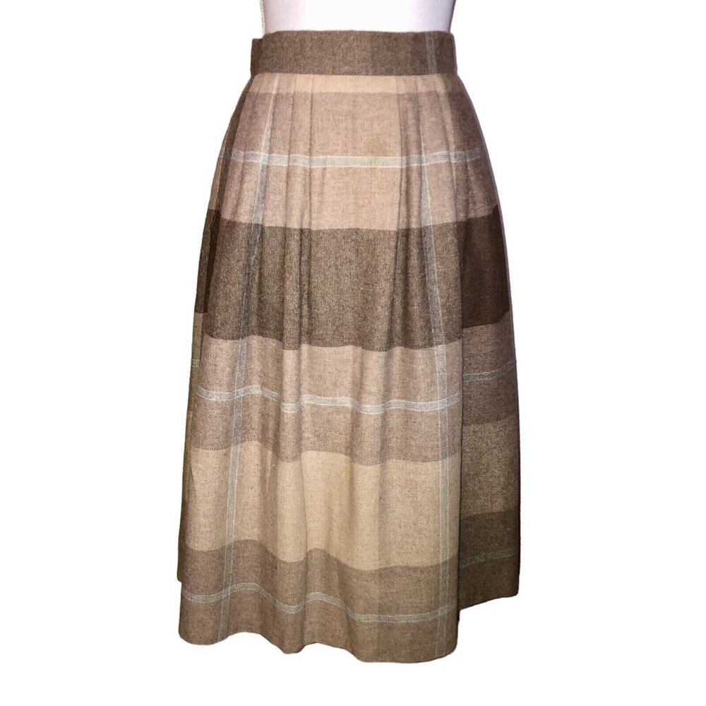 Vintage Plaid Skirt Womens 11 Used Pockets Plaid - Picture 3 of 12